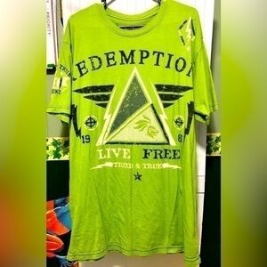 🚦Raw State Premium Green Cotton Redemption T-shirt